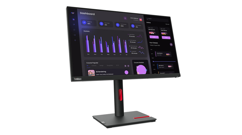 MONITOR LENOVO ThinkVision T24i-30 - IPS, 1920x1080, 23.8 pulgadas, HDMI-DP-VGA. MONITOR LENOVO ThinkVision T24i-30 - IPS, 1920x1080, 23.8 pulgadas, HDMI-DP-VGA.